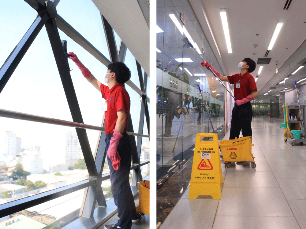 dịch vụ vệ sinh kính mặt trong dịch vụ vệ sinh kính mặt trong Care Việt Nam